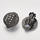 Electroforesis 304 acero inoxidable clip-en los fornituras del pendiente STAS-S104-01A-2