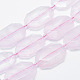 Chapelets de perles en quartz rose naturel G-G745-24-1