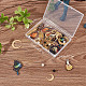 Kit para hacer aretes de alas de mariposa diy de sunnyclue DIY-SC0020-95-7