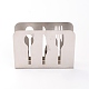ステンレス製ナプキンホルダー304個  食器模様の長方形  ステンレス鋼色  12.1x3.3x8.8cm DJEW-WH0033-50-2