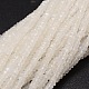 Faceted Rondelle Natural Moonstone Bead Strands G-M299-04B-1