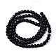 Brins de perles d'onyx noir naturel X-G-S359-231-2