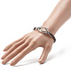 Braided Imitation Cowhide Leather Cord Bracelets for Couple BJEW-JB06443-26