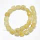 Chapelets de perles en jade topaze naturelle G-S357-D01-12-2