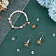 Dicosmétique 300 pièces 5 couleurs 8 pétales style tibétain alliage fleur perles casquettes FIND-DC0003-91-4