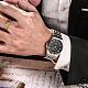 カップルの腕時計  メンズステンレス鋼防水クォーツ腕時計  合金の腕時計ヘッド付き  ブラック  プラチナ  周囲：190ミリメートル WACH-BB19233-01-10
