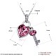 Fashion Zinc Alloy Cubic Zirconia Pendant Necklaces NJEW-BB21782-15