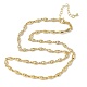 Латунные цепочки с микропаве из прозрачных кубических цирконий NJEW-G183-07G-4