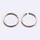 925 Sterling Silver Open Jump Rings STER-F036-02RG-0.6x4mm-2