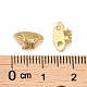 Brass Micro Pave Clear Cubic Zirconia Slide Charms KK-P239-18G-3