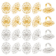 ARRICRAFT 20Pcs 2 Colors Brass Ring Shanks KK-AR0002-11-1