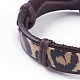 Bracelets réglables de cordon en cuir BJEW-P252-A01-2