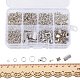 PandaHall Elite Basics Class Lobster Clasp And Jewelry Jump Rings In A Box Jewelry Finding Kit Alloy Drop End Pieces 1 Box FIND-PH0002-01-NF-B-3