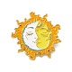 Sonne mit Mond-Emaille-Pin JEWB-D012-10-1