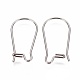 304 Stainless Steel Hoop Earrings Findings Kidney Ear Wires STAS-G200-01A-P-2