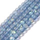 Chapelets de perles en pierre de lune synthétique G-E573-01A-23-1