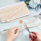 Polyester Braided Lace Trim OCOR-WH0078-09D-3