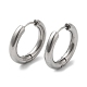 Серьги-кольца из латуни для женщин с покрытием стойки EJEW-D059-13B-P-1