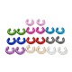 Ring Acrylic Stud Earrings EJEW-P251-22-1