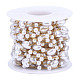 Perlenherz aus ABS-Kunststoff und runde Perlenketten CHS-N003-14-1