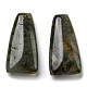 天然石ラブラドライトペンダント  台形チャーム  40.5x20.5x8.5~9mm  穴：1.2mm G-M405-11-1