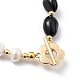 Natürliche kultivierte Süßwasserperlen Perlen Armbänder BJEW-JB05491-05-2