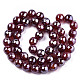 Electroplate Natural Agate Beads Strands G-T131-54I-2