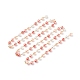 Cadena de perlas de vidrio hecha a mano AJEW-JB01134-04-1