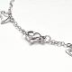 316 Surgical Stainless Steel Charm Bracelets BJEW-G549-02P-3