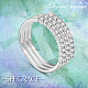 Conjuntos de anillos de dedo apilables de plata de ley Shegrace 925 JR709A-3