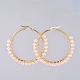 Boucles d'oreilles en perles X-EJEW-JE03830-03-2