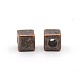 Alliage cube séparateurs perles de style tibétain TIBEB-X0011-NR-2