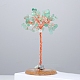 Chips d'aventurine verte naturelle décorations d'arbre de vie PW-WG54461-04-1