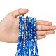 Baking Painted Crackle Glass Bead Strands CCG-S001-8mm-16-4