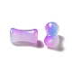Opaque Spray Painted Glass Beads GLAA-J102-02A-3