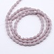 Opaque Solid Color Crystal Glass Faceted Teardrop Beads Strands GLAA-F022-A01-3