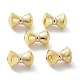Brass Enamel  Beads KK-B047-04G-2