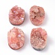Electroplated Natural Dyed Quartz Beads G-I251-06-1