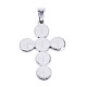 304 Saint acciaio pendenti croce Benedetto medaglia inox STAS-F012-12-1