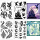 Globleland 4 hojas de sellos transparentes de dragón y pavo real para hacer tarjetas DIY-GL0004-48C-1