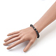 Natural Lava Rock Beads Stretch Bracelets BJEW-JB03850-03-4