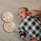 2 Stück doppelseitig bedruckte Baby-Foto-Requisiten aus Holz im 2-Stil DJEW-WH0601-002-5