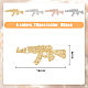 HOBBIESAY 80Pcs 4 Colors Alloy Weapon Gun Charms Nail Accessories Retro Submachine Design Nail Art Charms 3D Metal Nail Art Decorations for Jewelry Making DIY Nail Art Decoration Nail Accessories MRMJ-HY0001-18-2
