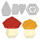 3 pièces 3 styles automne thème en acier au carbone Matrice de découpe de découpe pochoirs DIY-WH0309-598-1