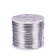 BENECREAT 17 Gauge(1.2mm) Aluminum Wire 380FT(116m) Anodized Jewelry Craft Making Beading Floral Colored Aluminum Craft Wire - Silver AW-BC0001-1.2mm-02-1