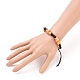 Bracelets de perles tressées en cordon de coton ciré ajustable BJEW-JB05605-4