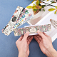 手作り石鹸紙タグ  紙テープを巻く  石鹸包装用  長方形  花柄  ミックスカラー  210x40x0.1mm  10個/カラー  9色  90pc DIY-PH0004-62-4