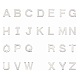 304 Edelstahl Alphabet Charme Edelstahl X-STAS-O073-01-1