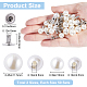 GORGECRAFT 1 Box 100 Set 2 Sizes Large Pearl Rivets Imitation Pearls Studs Round White Screw Stud Rivet Beads Buttons with Pins Kit for DIY Craft Clothes Hats Shoes Crafts Jewelry Making Supplies FIND-GF0005-20-2