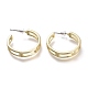 Brass Stud Earrings EJEW-P264-A07-G-1